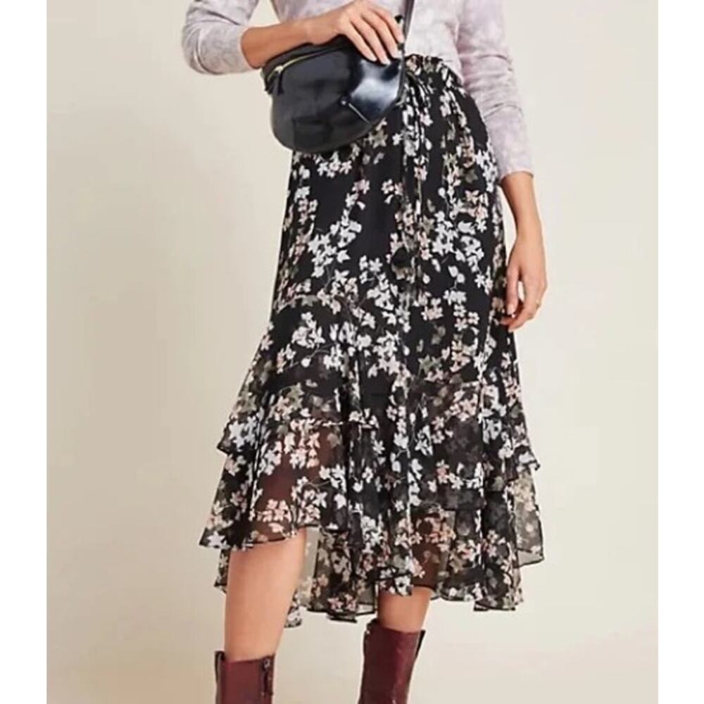 Misa Los Angeles Nenna Floral Midi Skirt XS